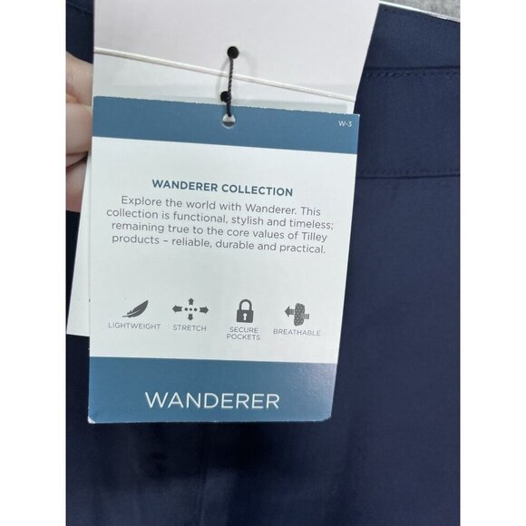 Tilley Wanderer Brooks Pants Wanderer Collection Navy Size 32 NWT Gorpcore - Picture 6 of 10